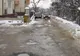 Stradă distrusă în Cluj Napoca