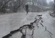 O porţiune din DN 712 A s-a rupt din cauza unei alunecări de teren