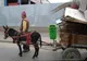 Cu căruţa în trafic, în Bucureşti