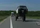 Cea mai ciudată maşină din România a fost surprinsă pe drumul dintre Slatina şi Piteşti