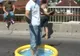 Piscină gonflabilă în mijlocul şoselei de centură a Braşovului