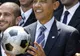 Obama a făcut jonglerii cu mingea pentru a susţine candidatura SUA la organizarea CM 2018 VEZI GALERIE FOTO