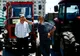 Traian Băsescu s-a urcat la volanul unui tractor produs la Roman Braşov