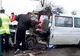 Buzău: Un microbuz cu 13 pasageri, implicat într-un accident rutier