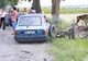 O persoană a murit după ce un vehicul ce transporta o pompă cu motorină s-a răsturnat peste o căruţă