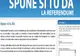 "Dacă nu pot fi mai buni, măcar să îi facem mai puţini", îndeamnă site-ul de promovare a referendumului