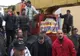 Aproximativ 200 de foşti angajaţi ai societăţii Cuprom Baia Mare au protestat în faţa Prefecturii
