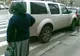Jeep parcat pe o trecere de pietoni din Cluj