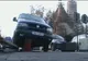 Duba Jandarmeriei din Bistriţa, avariată după ce s-a lovit de un pilon telescopic