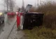 Un microbuz cu 17 pasageri s-a răsturnat în Sibiu