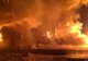 INCENDIU de proporţii. Un tren cu 32 de vagoane-cisternă cu azot a deraiat