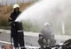Traficul pe DN 11, blocat pe un sens timp de două ore din cauza unui incendiu la un tir
