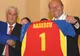 Traian Băsescu, fost jucător de handbal legitimat la Șoimii Bacău.Legendele handbalului la Cotroceni