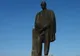 Statuia poetului Lucian Blaga, amplasată în centrul oraşului Estoril