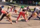 IMAGINI INEDITE cu ELENA UDREA: Ce a făcut în parc cu alte 30 de femei