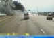 IMAGINI de coșmar pe autostradă! Un șofer a salvat două persoane din calea flăcărilor
