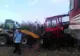 Accident GROAZNIC. Un tractor a fost LOVIT ÎN PLIN DE TREN