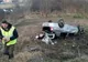 Accident grav în Timiş. O maşină s-a răsturnat după ce s-a lovit de un ciot