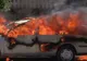 Trei autoturisme au luat foc în centrul Capitalei