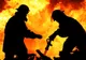 Incendiu violent în Capitală, într-un bloc de locuinţe: o femeie a avut nevoie de îngrijiri medicale