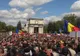 Protest spontan la Chişinău, în favoarea unirii Republicii Moldova cu România