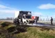 Pericol de explozie pe Autostrada Soarelui. O autoutilitară a ars ca o torță pe carosabil