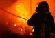 Incendiu în Rucăr. Un depozit de cherestea a ars din temelii
