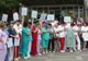200 de medici au protestat în faţa Ministerului Sănătăţii