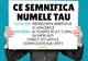 Iată semnificația celor mai comune nume și prenume