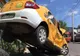 Accident violent în Craiova. Un autoturism a fost poiectat pe un gard