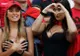 România-Albania. Cele mai înfocate fane ale Albaniei: Rike Roci şi Irid Oxa