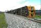 Tren de călători deraiat. Cel puțin trei vagoane au sărit de pe șine: zeci de răniți