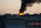 Un bloc de opt etaje din centrul oraşului Bacău, în flăcări. Zeci de persoane evacuate