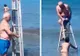 Au rămas şocaţi când l-au văzut! Acest bărbat a intrat în apă cu scară şi...Continuarea e fantastică