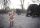 Imagini spectaculoase: copilăria fetiţei-Mowgli, petrecută alături de animale sălbatice