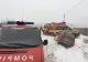 Accident cu trei răniţi, pe E58, din cauza zăpezii de pe carosabil 