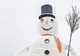 Om de zăpadă URIAŞ, inspirat de Olaf din Frozen. Cine a făcut gigantul de 10 tone