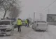 Accident rutier în Capitală, din cauza ninsorii. Traficul este îngreunat