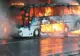 Un autocar care transporta 17 pasageri între Reşiţa şi Caransebeş a luat foc