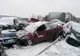 ACCIDENT în lanț, produs din cauza viscolului: 40 de autoturisme implicate, 24 de victime