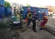 Accident cumplit: un bărbat a fost prins sub un container în București. UPDATE: omul a murit