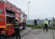 Incendiu de vegetaţie în Dej, în apropierea unei benzinării