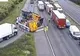 Accident înfiorător pe autostradă: 5 oameni au murit. Mașină zdrobită de un camion