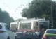 O mașină decapotabilă a fost "încălecată" de un tramvai, în Iași