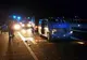 GALERIE FOTO. Microbuz implicat într-un grav accident pe Autostrada Orăştie - Sibiu