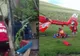 Grav accident pe Transalpina. O mașină a căzut în prăpastie. Șoferul, preluat de un elicopter SMURD