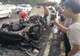 Incident bizar pe autostradă. Din Ferrari nu a mai rămas aproape nimic