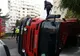 O autospecială ISU Argeș s-a răsturnat într-un sens giratoriu și a avariat două mașini