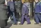 VIDEO. Polițistul mort în condiții suspecte, condus pe ultimul drum. Mama, sfâșiată de durere