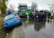 GALERIE FOTO. Un preot aflat la volan a văzut moartea cu ochii